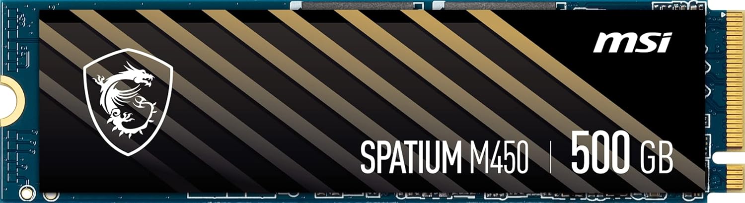Alternative view of MSI SPATIUM M450 PCIe 4.0 NVMe M.2 500GB